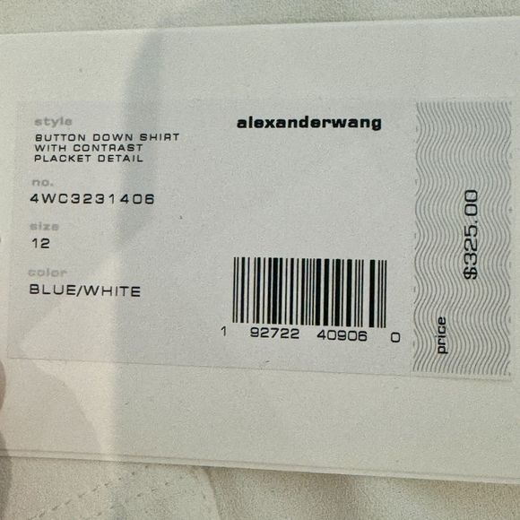 T by Alexander Wang Crepe Cold Shoulder Top - New with Tags - Women's size 10 - Picture 3 of 8